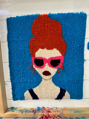 Customer photo review of Colorado Tufting Classes by Tuft-Love
