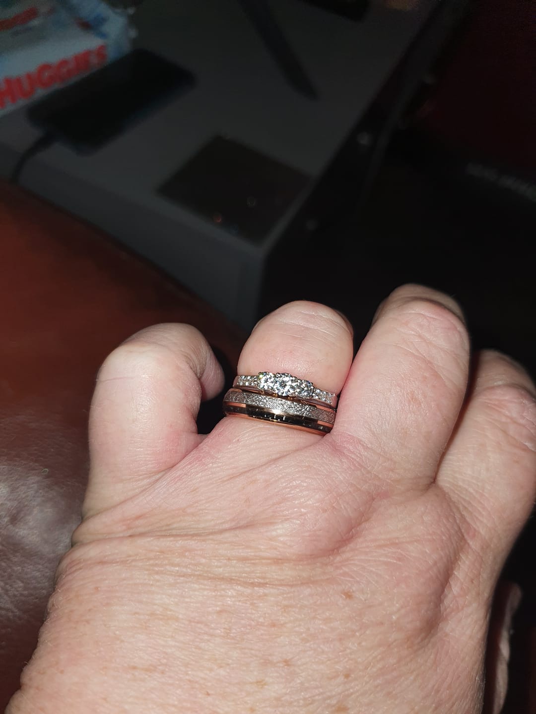 Customer photo review of The Rosie Black 6mm Wonder Ring