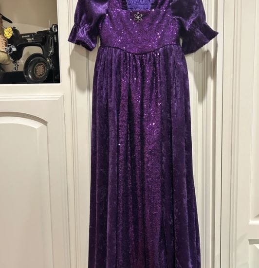 Customer photo review of Purple Sequin on Velvet