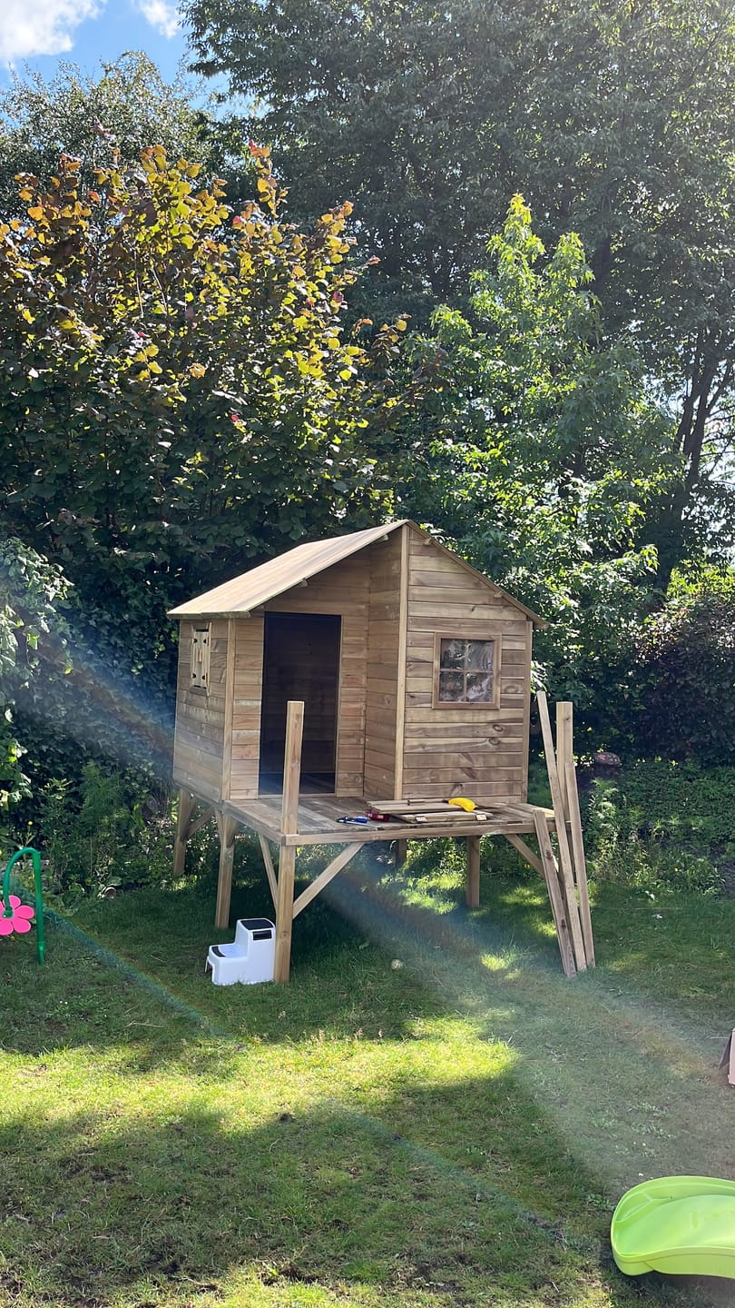 Customer photo review of Gartenhaus Set