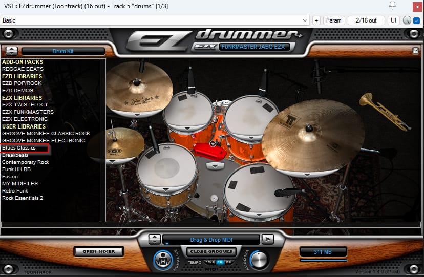 Customer photo review of Blues Classics MIDI Loops