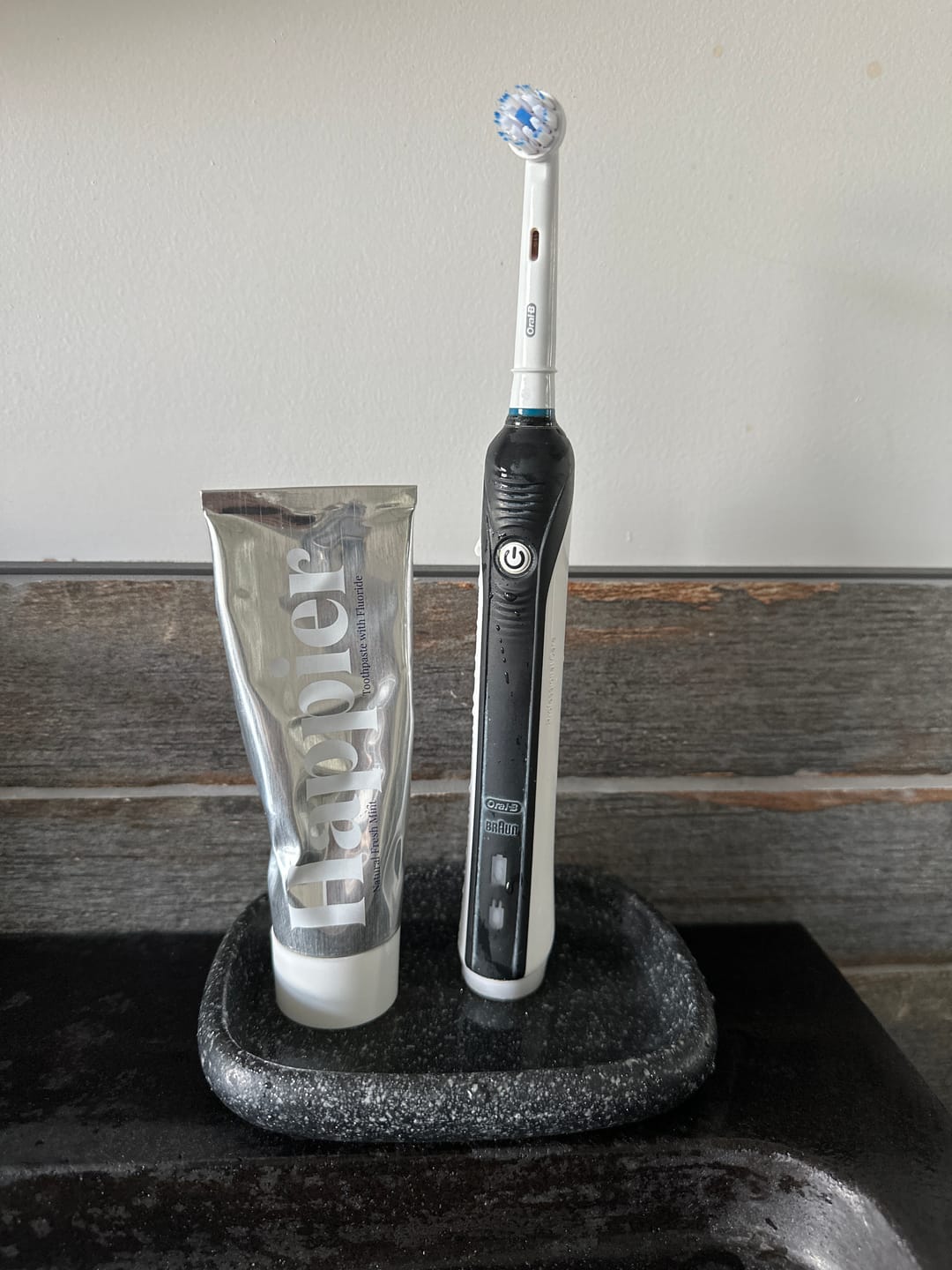 Customer photo review of Happier Fresh Mint Toothpaste