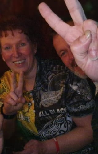 Customer photo review of New Zealand Australia Rugby Polo Shirt Maori All Black and Aboriginal Wallabies Together LT8