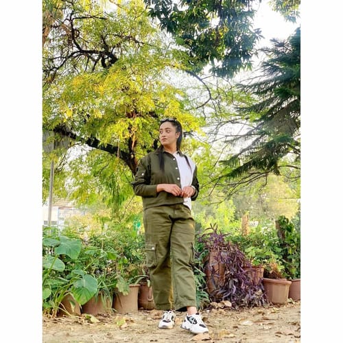 Customer photo review of Olive Cargo Co'ord Set