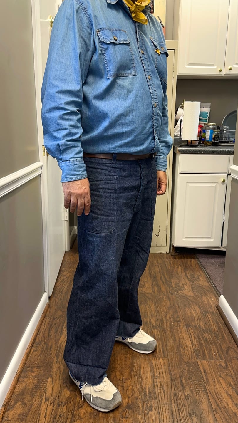 Customer photo review of 1917 US Navy 1st Denim Pants
