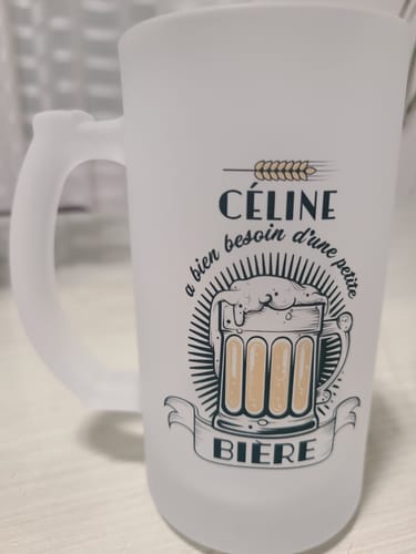 Customer photo review of Chope de bière - Céline a besoin d'une bière