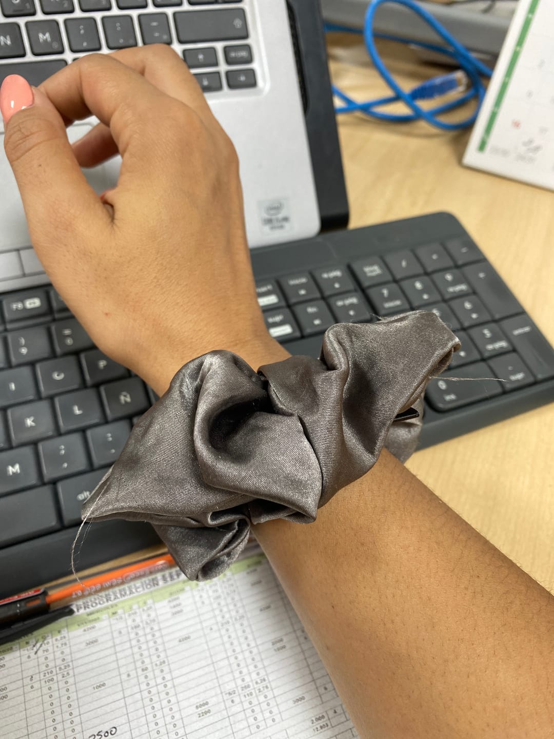 Customer photo review of Scrunchies petit - Satin