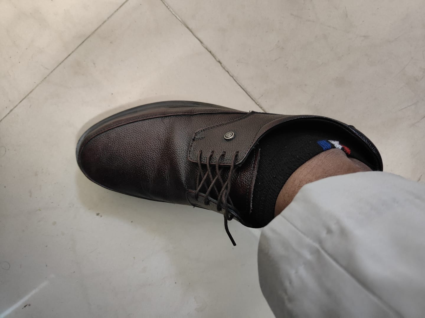 Customer photo review of Bacca Bucci Leather Office Lace-ups Formal Shoes | UK- 06 to 14