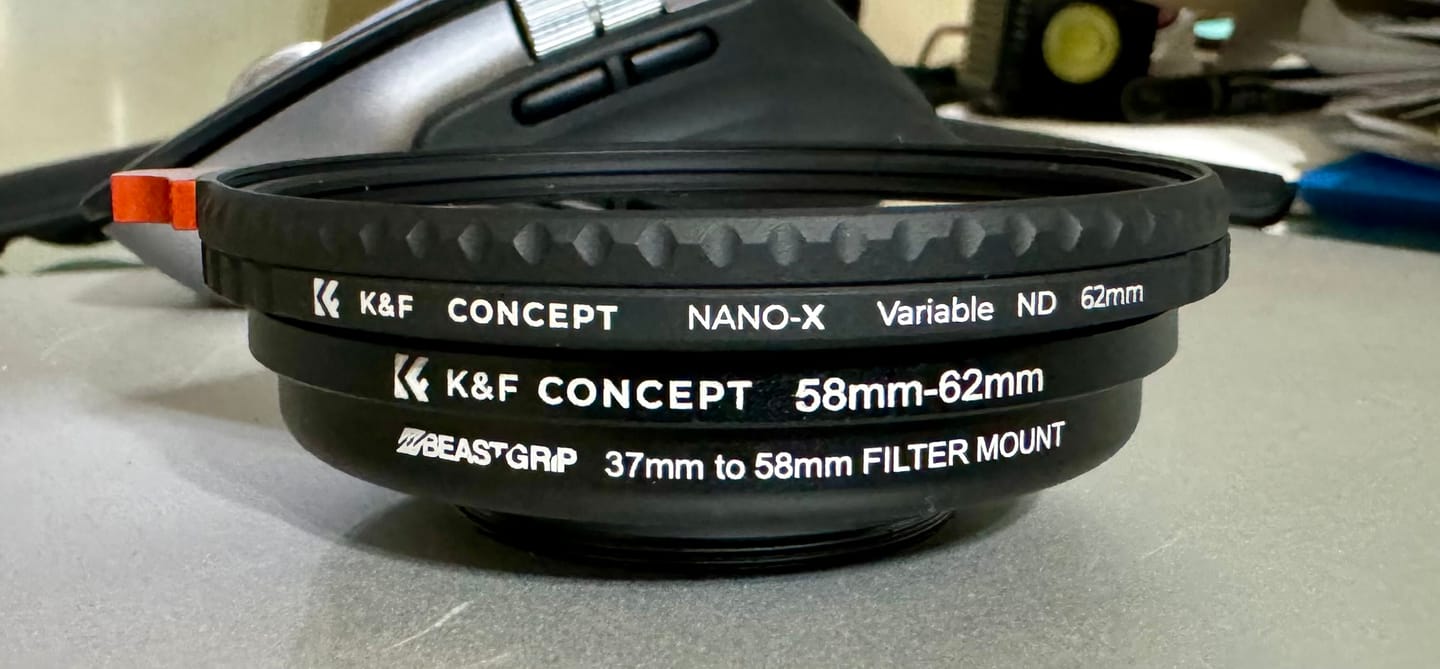 Customer photo review of 58mm Filter Adapter for 37mm Mount