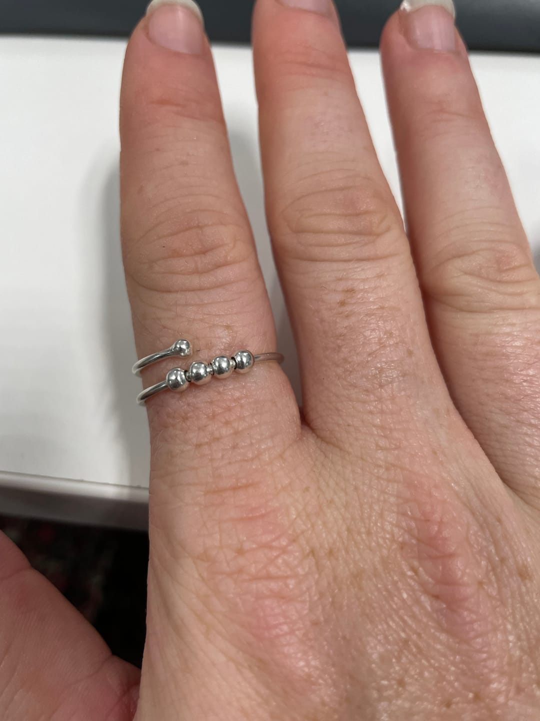 Customer photo review of Bague d'Anxiété Argent S925 - SELENE