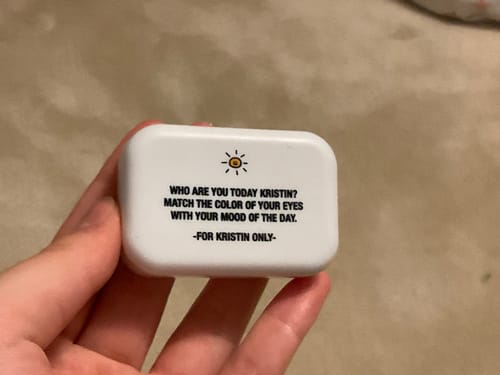 Customer photo review of Keep in Contact - Lens Case❤️