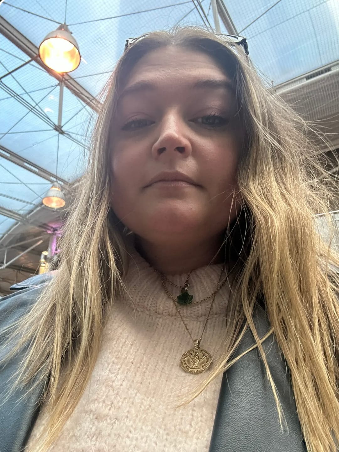 Customer photo review of Athena Coin Necklace