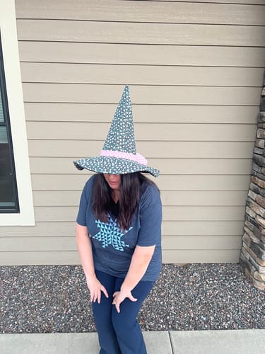 Customer photo review of The Spellbound Quilted Witch Hat Sewing Pattern | Digital PDF Pattern