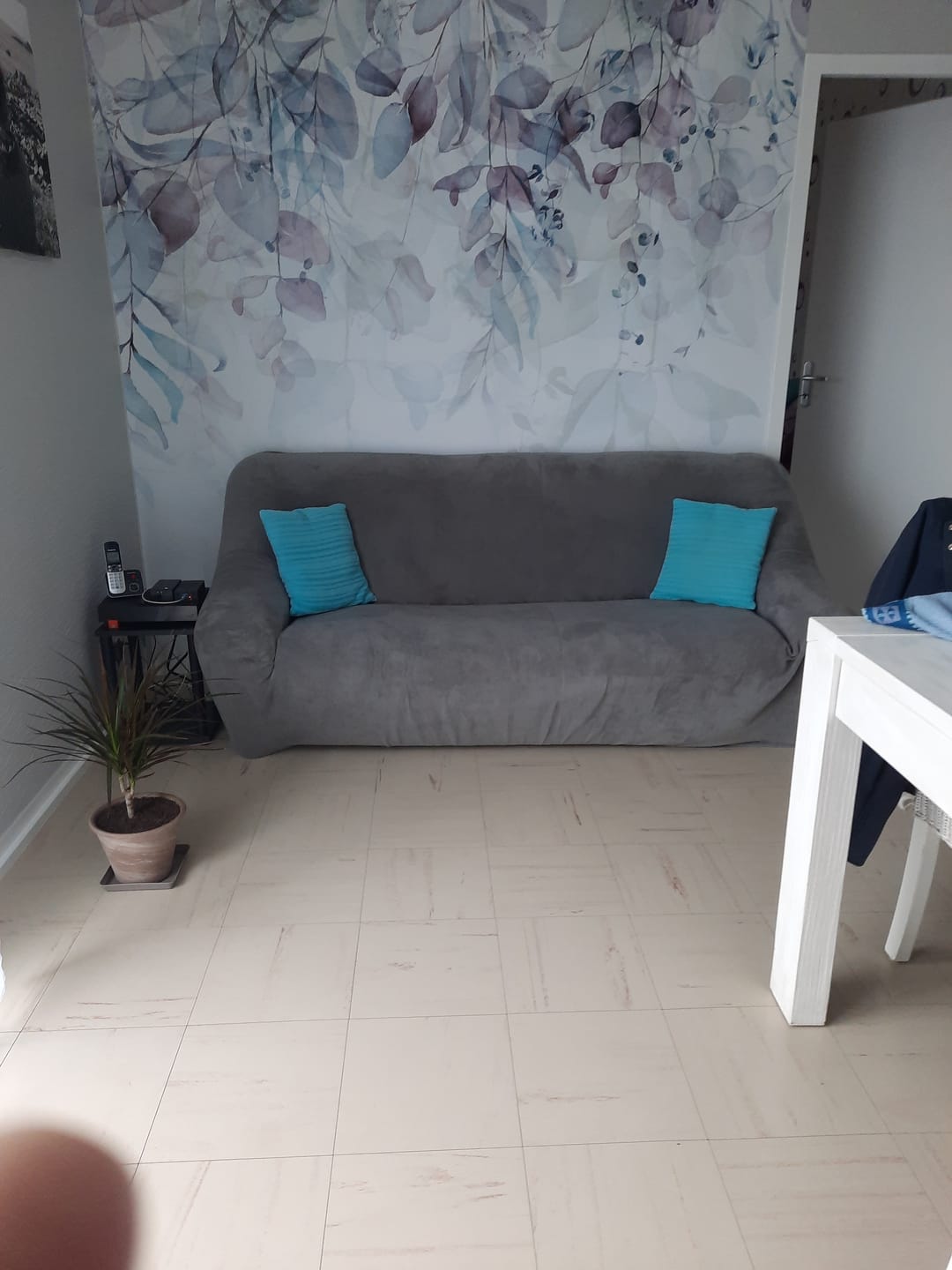 Customer photo review of Gris Clair - Housse Canapé Velours