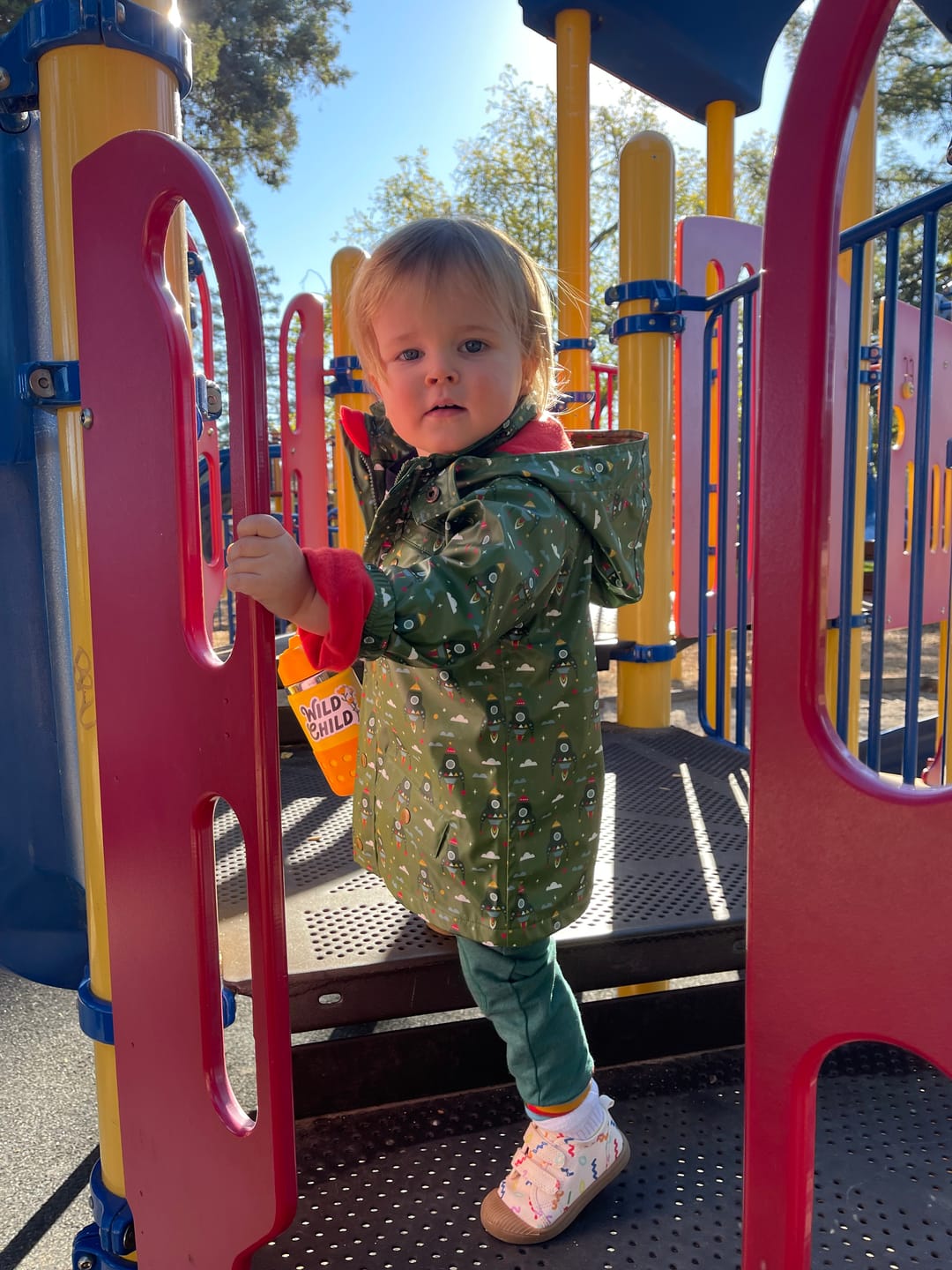 Customer photo review of Rocket To The Stars Waterproof Recycled Raincoat