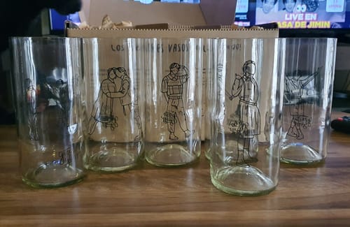 Customer photo review of Army Glass - Juego de 6 vasos