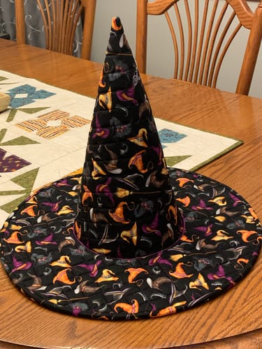 Customer photo review of The Spellbound Quilted Witch Hat Sewing Pattern | Digital PDF Pattern