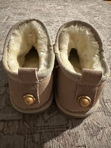 Customer photo review of Snugs Mini Ankle Fur Boots