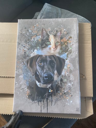 Customer photo review of Aquarell Pawtrait