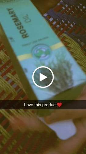 Customer video review of Rosemary Oil – Deeply hydrates skin, aids in controlling sebum production, reduces blemishes 100% pure organic [Infused]