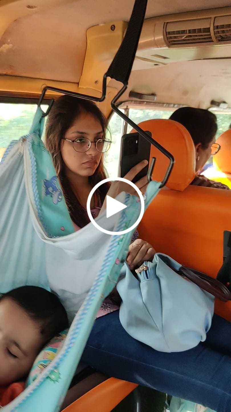 Customer video review of CarNap - Portable Car Hammock for 0 to 3 year baby | with Adjustable Belt, Hammock Cloth, Hangers and Carry Bag