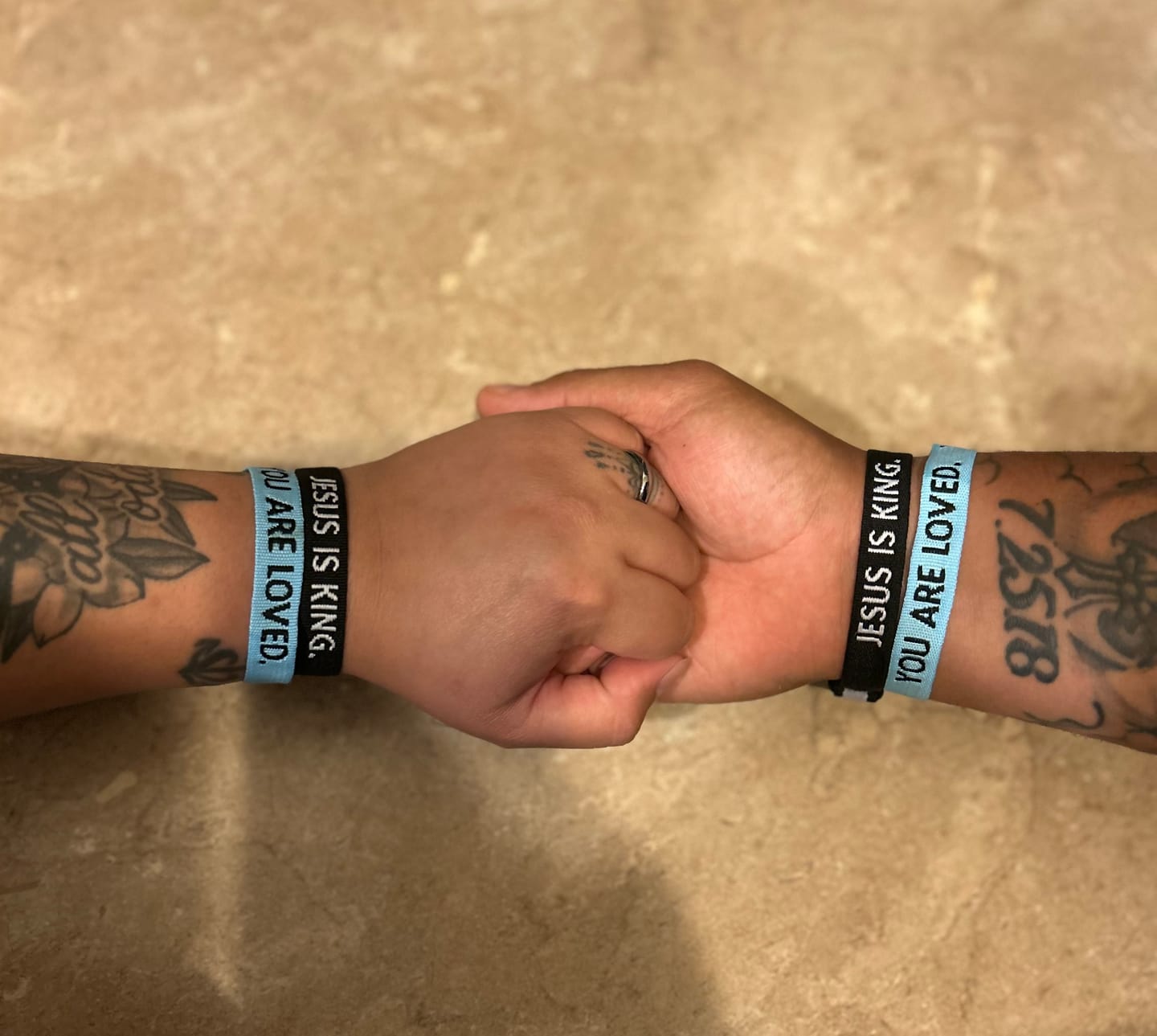 Customer photo review of You Are Loved Bracelet