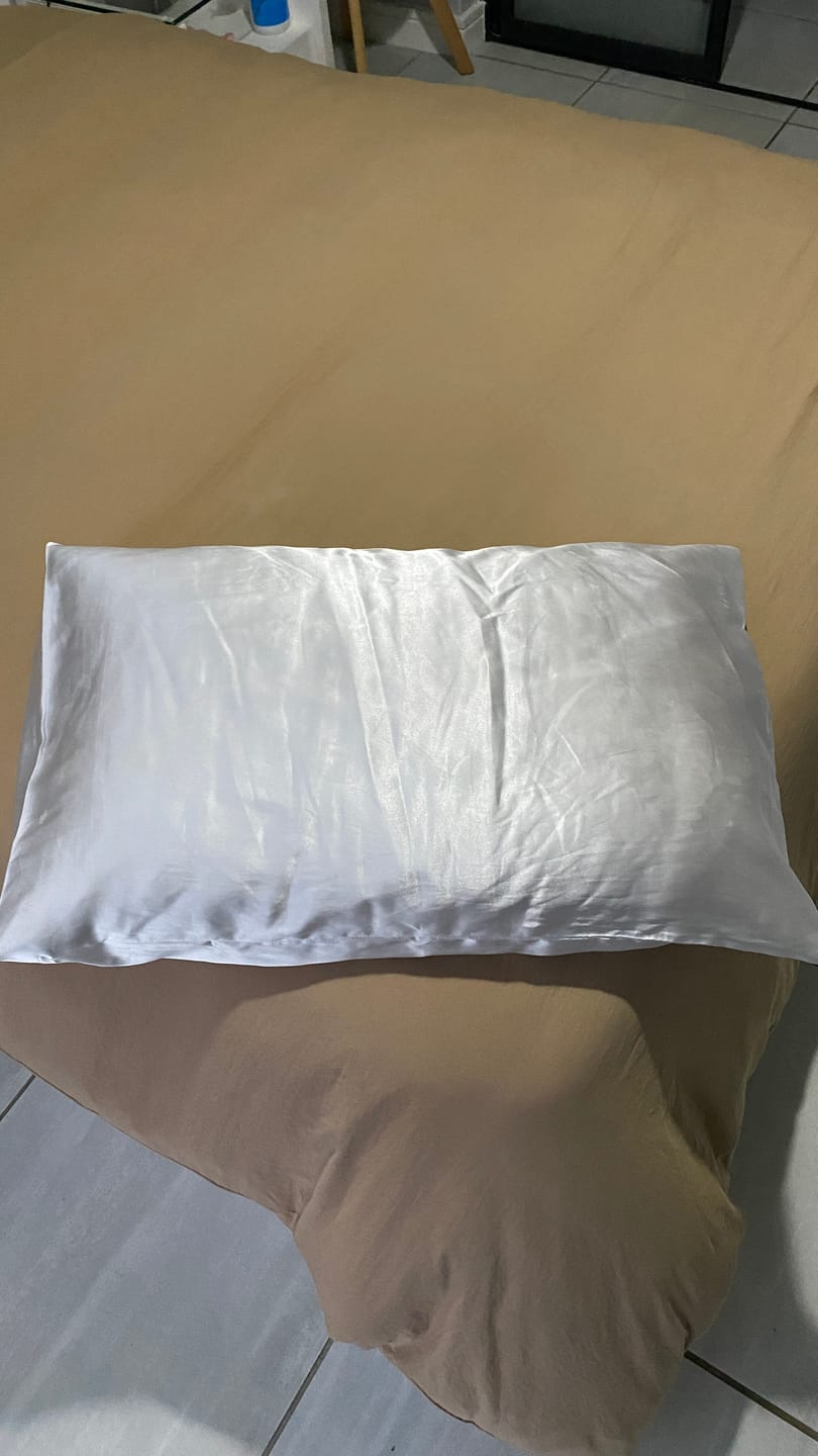 Customer photo review of Satin Pillow Case (Double Pack)