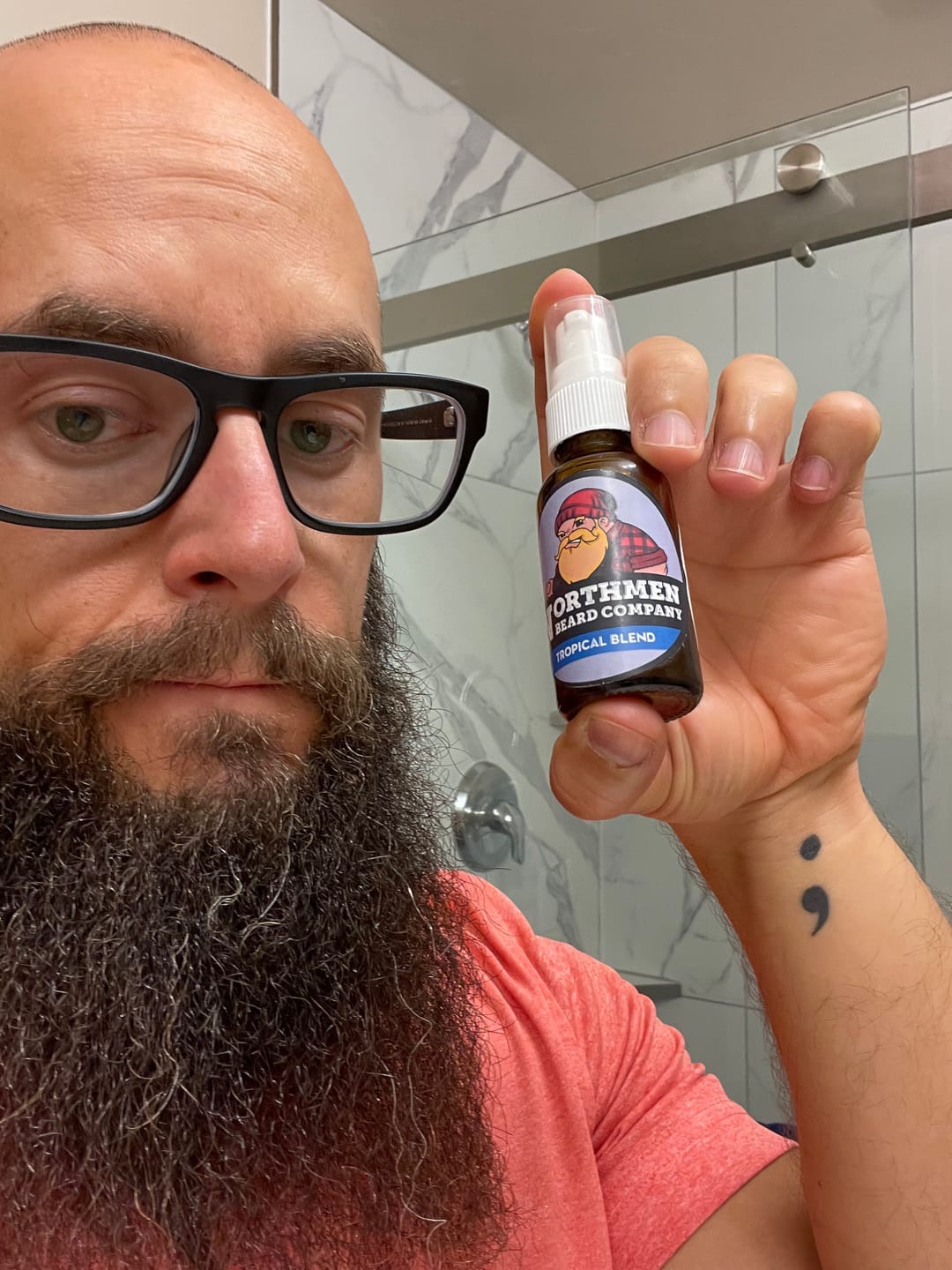 Customer photo review of Beard Oil