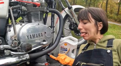 Customer photo review of Two Wheels Overalls Midnight Blue