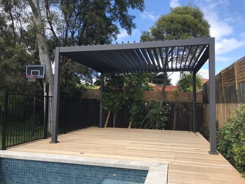Customer photo review of Waihi 3.6 x 4m Louvre Roof Aluminium Pergola