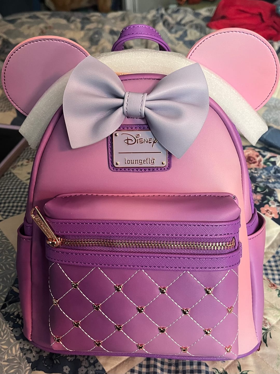 Customer photo review of 707 Street Exclusive - Loungefly Disney The Minnie Mouse Classic Series Mini Backpack - Lavender Haze