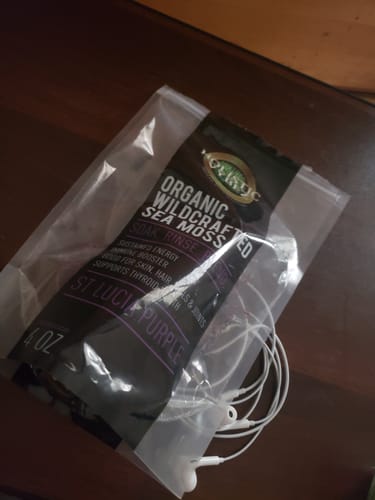 Customer photo review of Raw Royal Purple Sea Moss