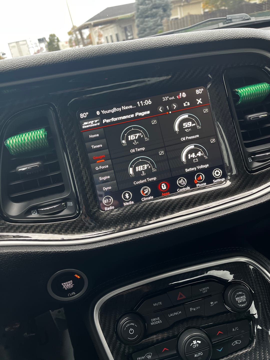 Customer photo review of REAL CARBON FIBER INTERIOR DASHBOARD INSERT COVER FOR 2015-2023 DODGE CHALLENGER