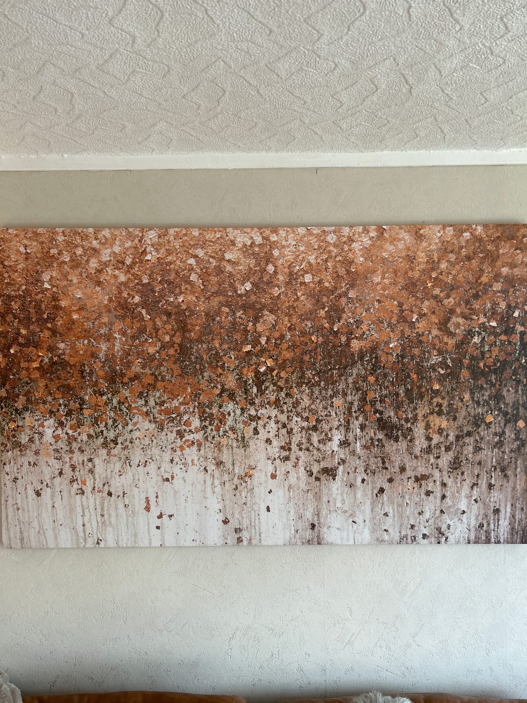 Customer photo review of Golden Leaf Wall Canvas Print