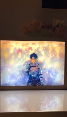 Customer photo review of AOT2 Custom Light Painting Lamp Light-up Artwork Night Light
