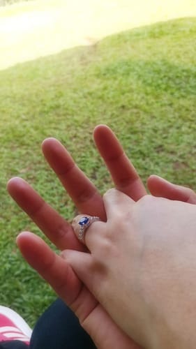 Customer photo review of 1.5ct Slovenia Engagement Ring