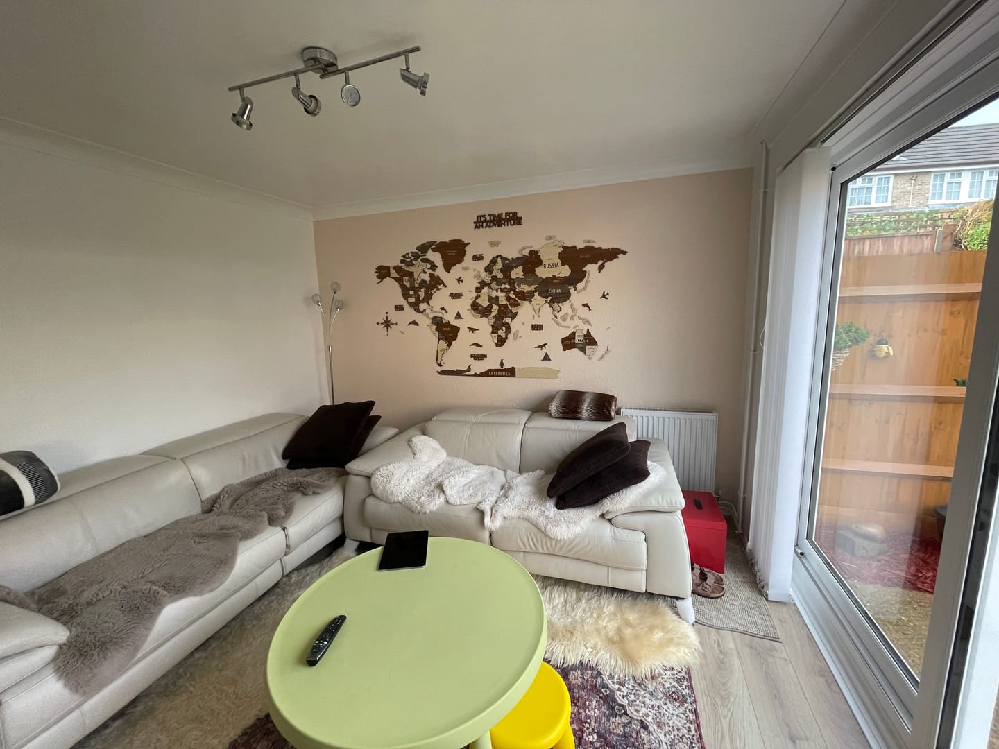 Customer photo review of Wooden World Map with States and Capitals - Multilayered