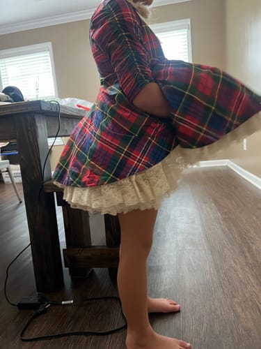 Customer photo review of "Oh My Plaid" [Loved] Vintage Length Poofy Twirl Dress