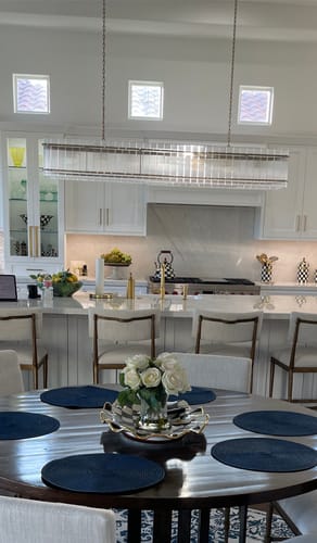 Customer photo review of JC SANMARCO  Rectangle Chandelier 72"