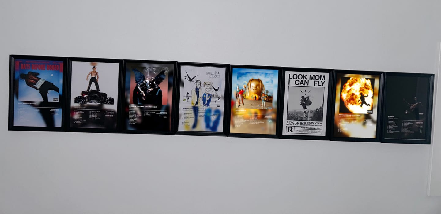 Customer photo review of Utopia Travis Scott Poster