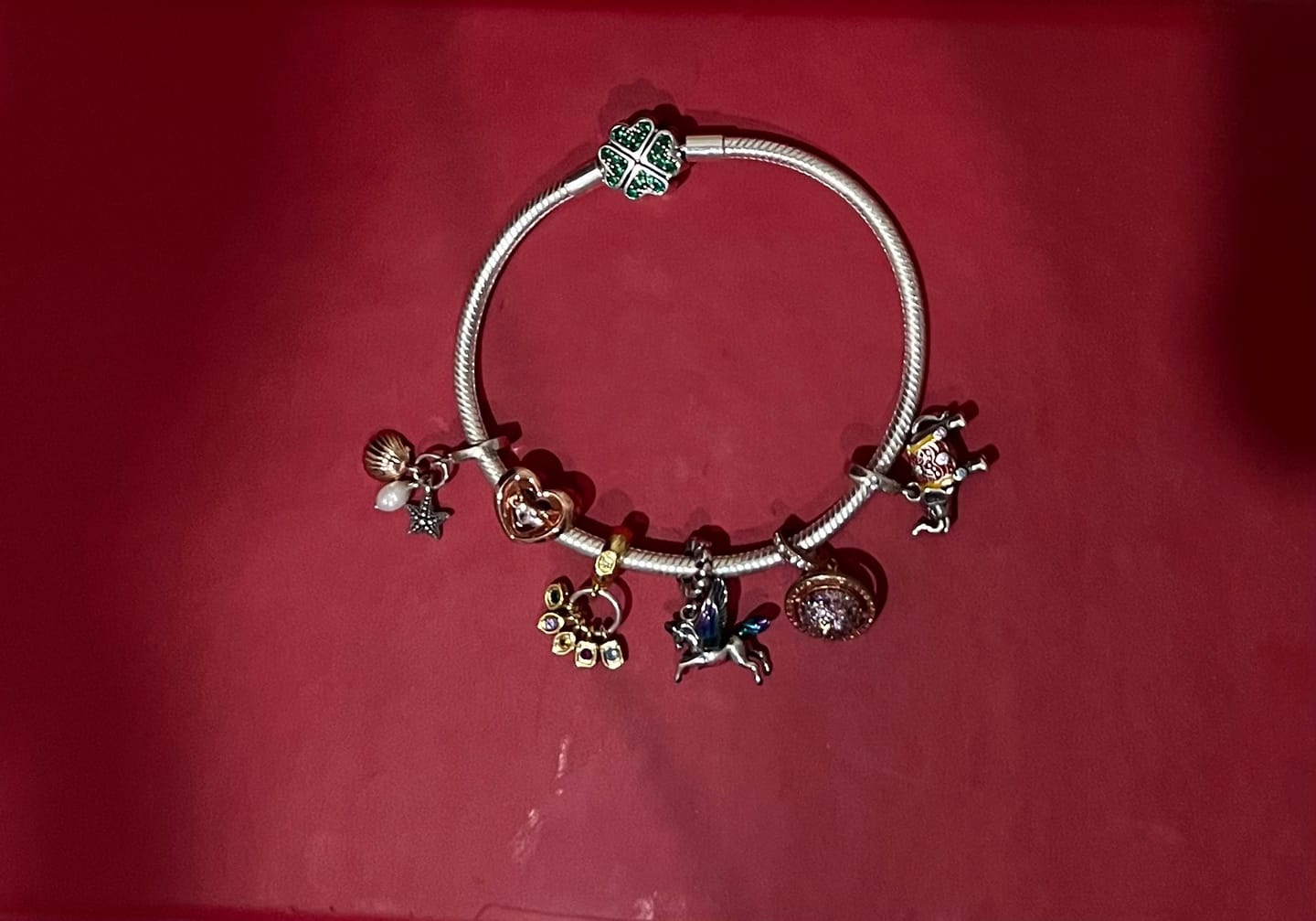 Customer photo review of Pulsera Trebol de la Buena Suerte