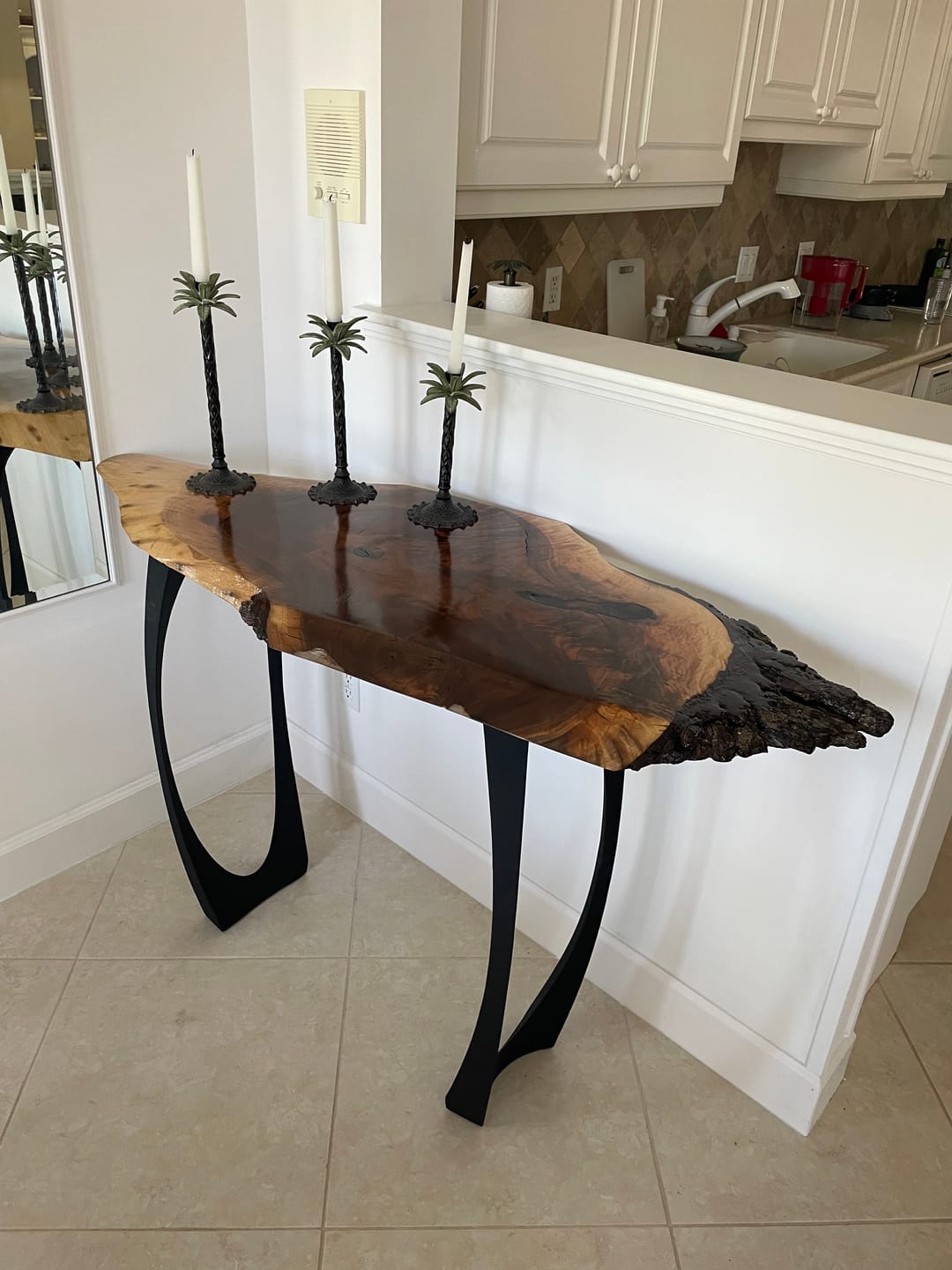 Customer photo review of Metal Counter Table Legs - 603 Cleo - 34H inch