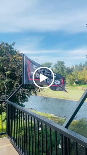 Customer video review of Free Trump Flag - 3'x5'