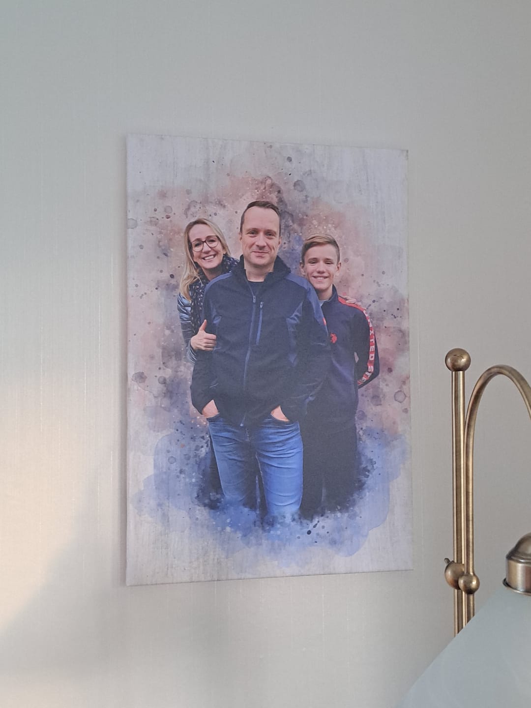 Customer photo review of Personalisiertes Familienposter mit deinem Foto | Geschenk für Eltern