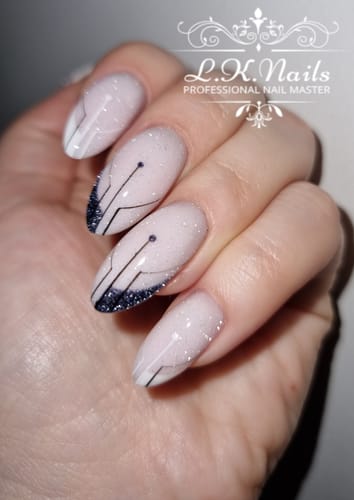 Customer photo review of Gel polish, Rubber base foil, smoky white, 10ml