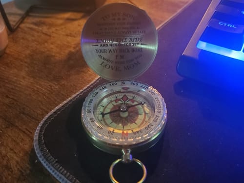 Customer photo review of Mom To Son - Enjoy The Ride - Compass