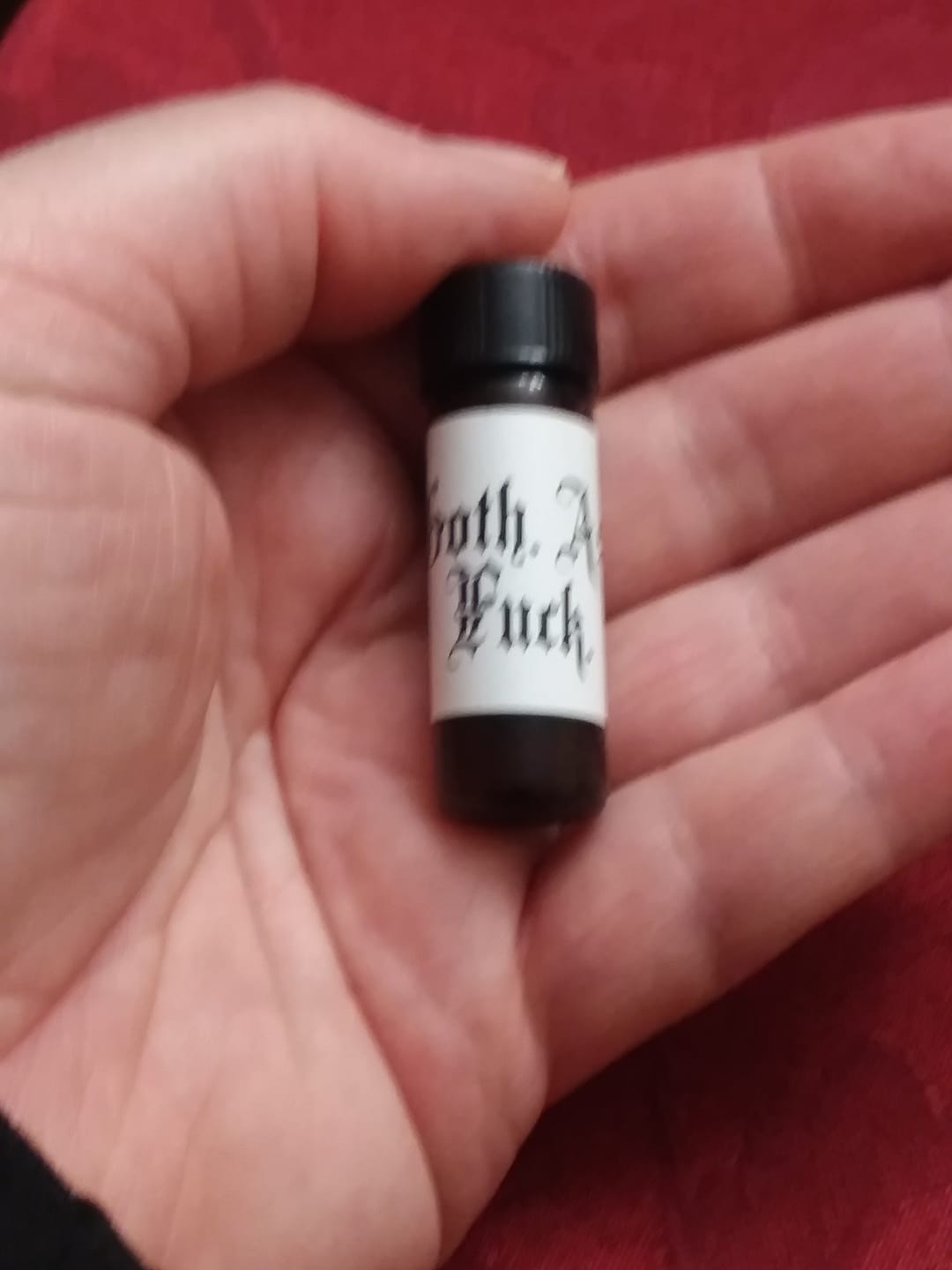 Customer photo review of Goth. As. Fuck.