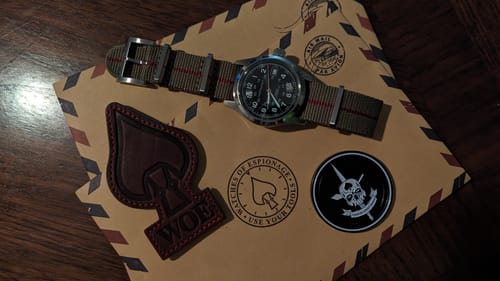 Customer photo review of W.O.E. Made in USA Leather Patches