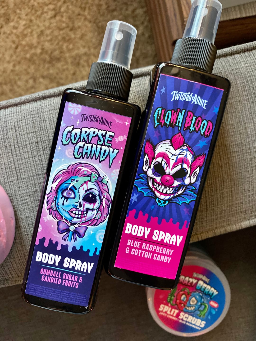 Customer photo review of Corpse Candy Body Spray (Gumball sugar & candy fruits)