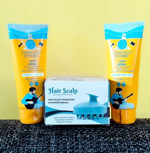 Customer photo review of Hybrid SPF 50 PA++++ Sun Drink™️ Water Resistant Unwind | Ceramide Sunscreen